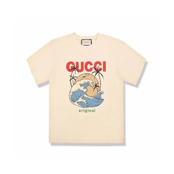 [매장판]Gucci 2020 Mm/Wm Logo Cotton Short Sleeved Ts… - 1