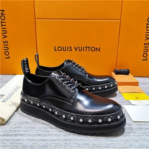 Louis Vuitton 2020 Men's Black Ice Leather Sne… - 1