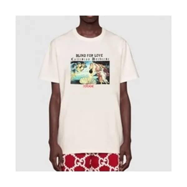 Gucci Mm/Wm Logo Short Sleeved Tshirts Ivory - 구찌… - 1