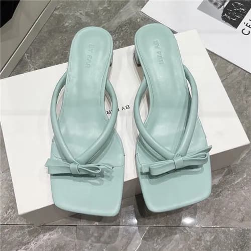 By Far 2021 Women's Leather High Heel Slipper,…