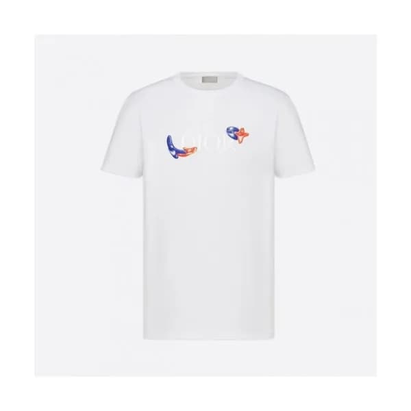 Dior Mm/Wm Casual Crew-neck Short Sleeved Tshirts… - 1