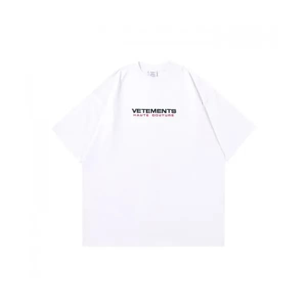Vetements Mm/Wm Printing Logo Cotton Short Sleeve… - 1