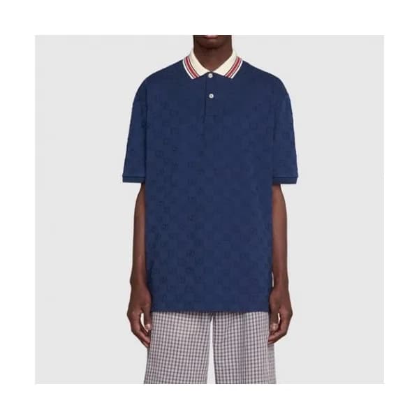 Gucci Mm/Wm Logo Short Sleeved Tshirts Navy - 구찌 … - 1
