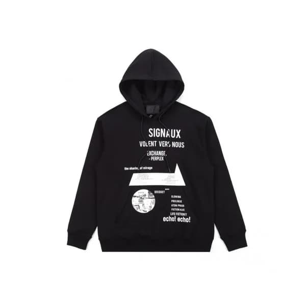 Prada Mens Casual Cotton Hoodie Black - 프라다 2021 … - 1