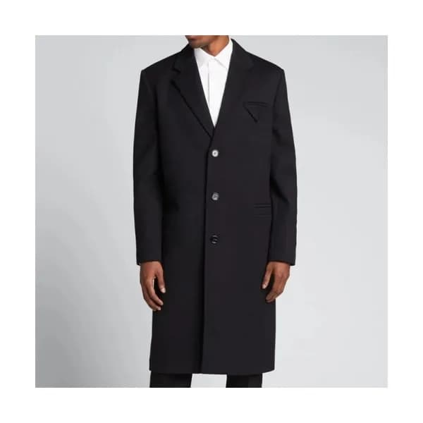 Bottega veneta Mens Casual Trench Coats Black - 보… - 1