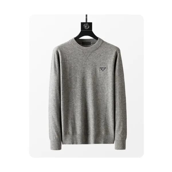 Prada Mens Crew-neck Sweaters Gray - 프라다 2021 남성 … - 1
