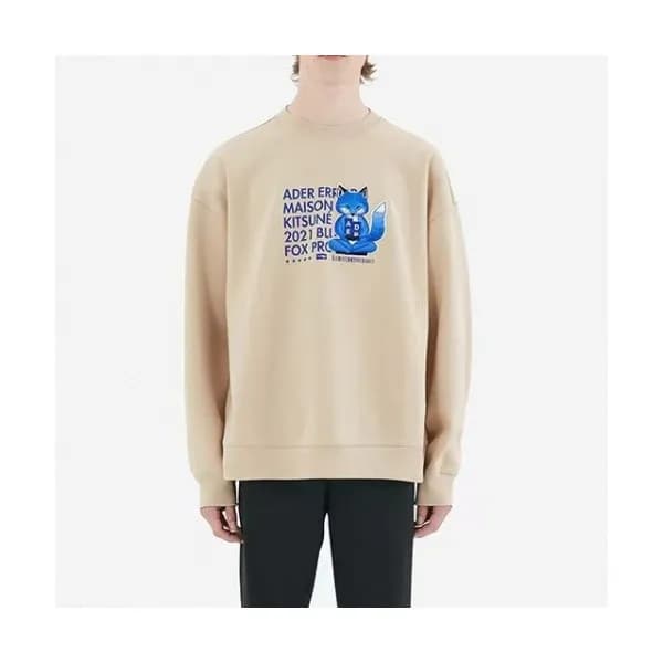 ADER Unisex Minimal Cotton Tshirts Ivory - ADER … - 1