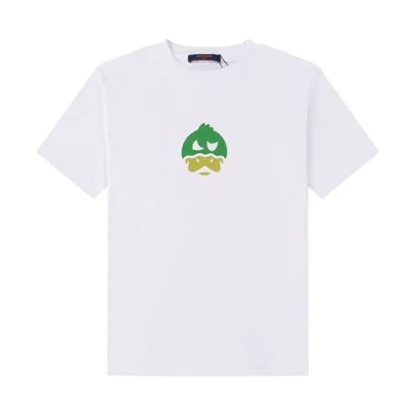 루이비통 남성 화이트 크루넥 반팔티 - Mens White Tshirts - lou0412… - 1