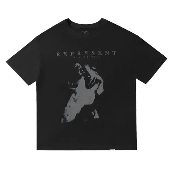 리프리젠트 남성 블랙 크루넥 반팔티 - Mens Black Tshirts - rep0045… - 1