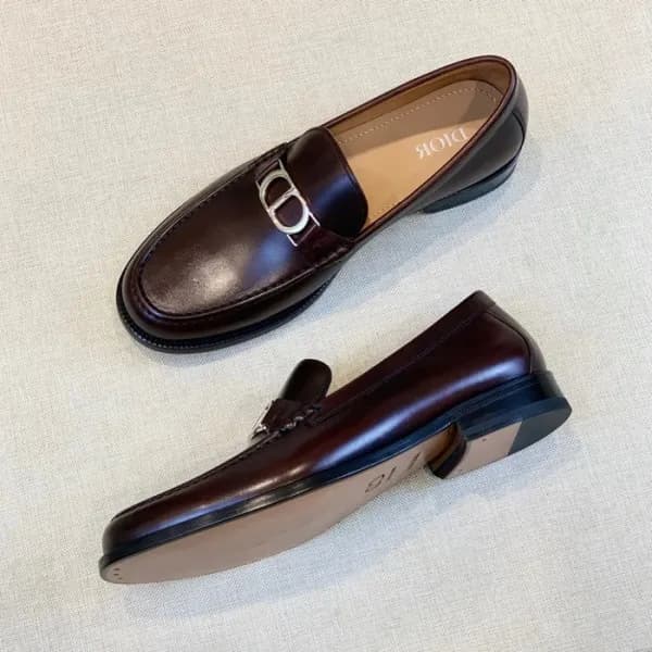 디올 남성 모던 브라운 로퍼 - Mens Brown Loafer - dio01775x - 1