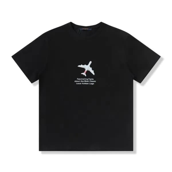 루이비통 남성 화이트 블랙 반팔티 - Mens Black Tshirts - lou04324… - 1