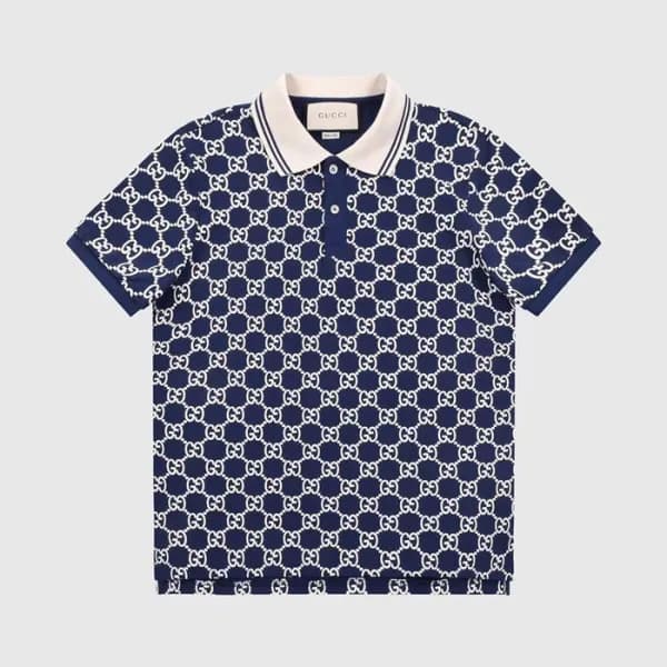 구찌 남성 네이비 폴로 반팔티 - Mens Navy Tshirts - guc04838x - 1
