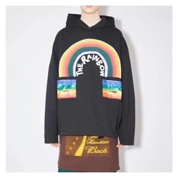 아크네 남/녀 네이비 후드티 - Acne Unisex Navy Hoodie - acn016… - 1