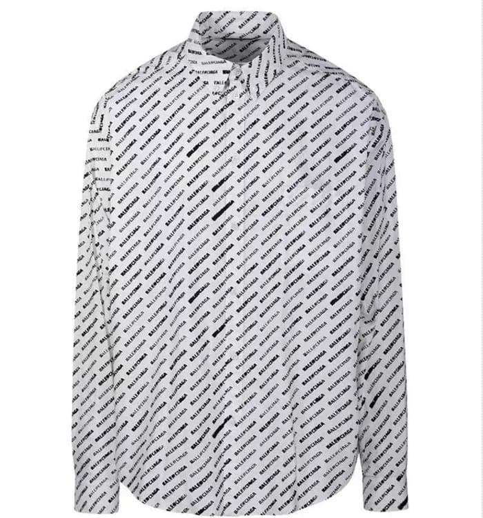 발렌시아가 트렌디 남성 화이트 셔츠 - Balenciaga Mens White Tshirt… - 1