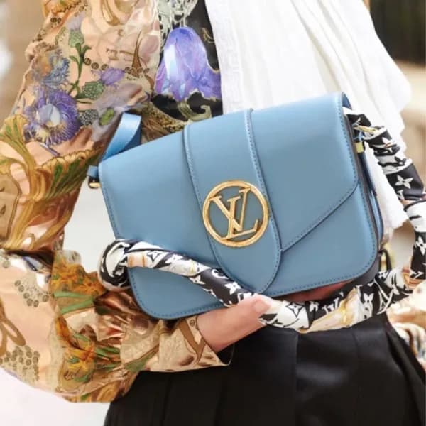 루이비통 여성 블루 숄더백 - Louis vuitton Womens Blue Shoulde… - 1