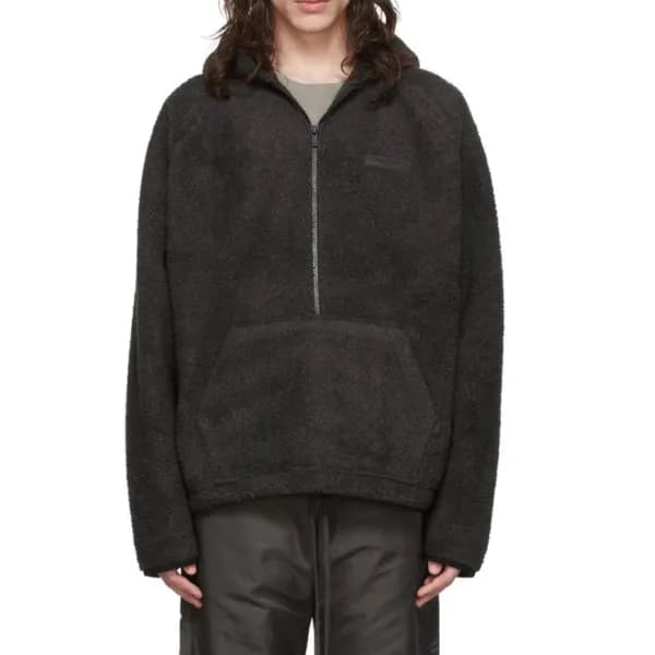 피어오브갓 남성 블랙 후드티 - Fear of god Mens Black Hoodie - … - 1