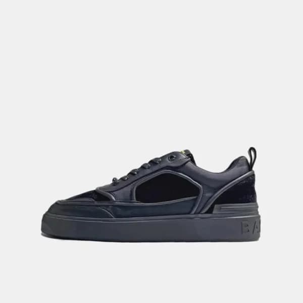 발망 남성 트렌디 블랙 스니커즈 - Balmain Mens Black Sneakers - … - 1