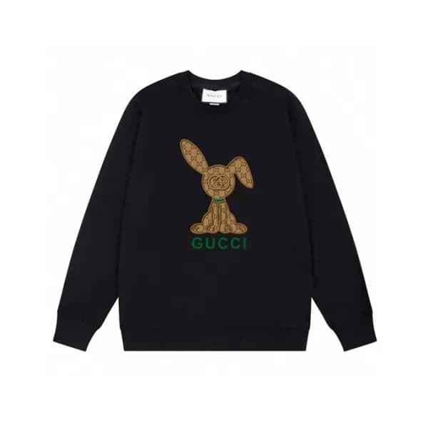 구찌 남성 베이직 블랙 맨투맨 - Gucci Mens Black Tshirts - Gu85… - 1