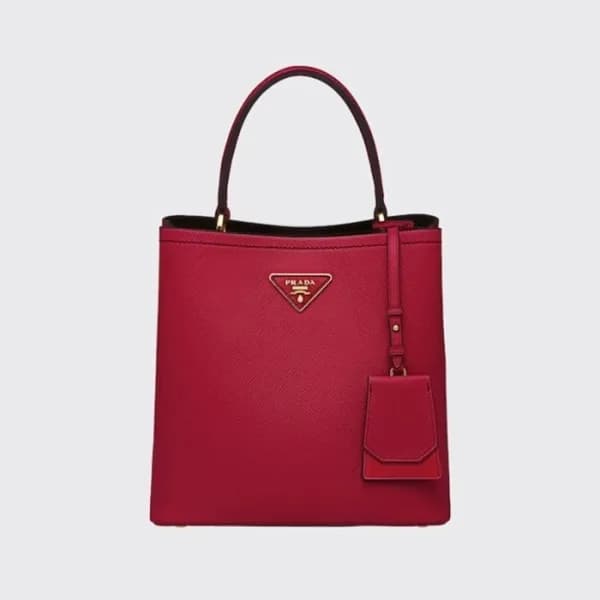 프라다 여성 레드 버킷백 - Prada Womens Red Bucket Bag - pr18… - 1