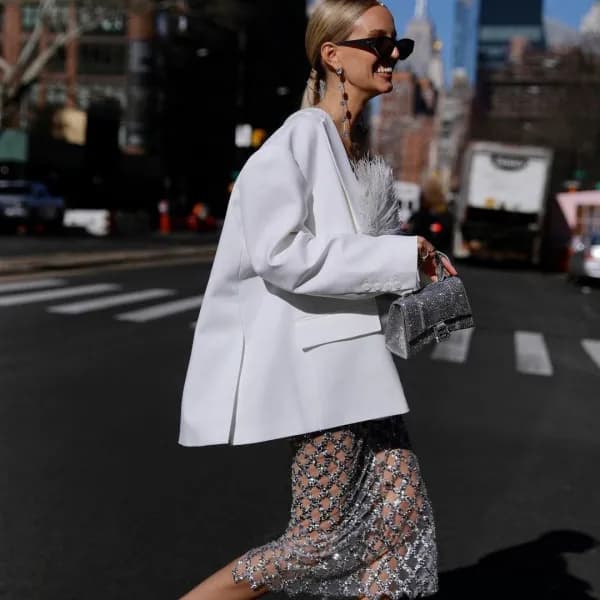 발렌시아가 여성 실버 핸드백 - Balenciaga Womens Silver Hand Ba… - 1