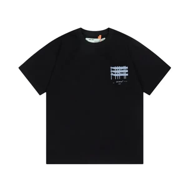 오프화이트 남/녀 모던 블랙 반팔티 - Off white Unisex Black Tshir… - 1