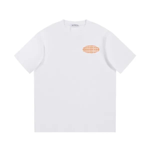 알렉산더왕 남성 이니셜 화이트 반팔티 - Alexander wang Mens White S… - 1