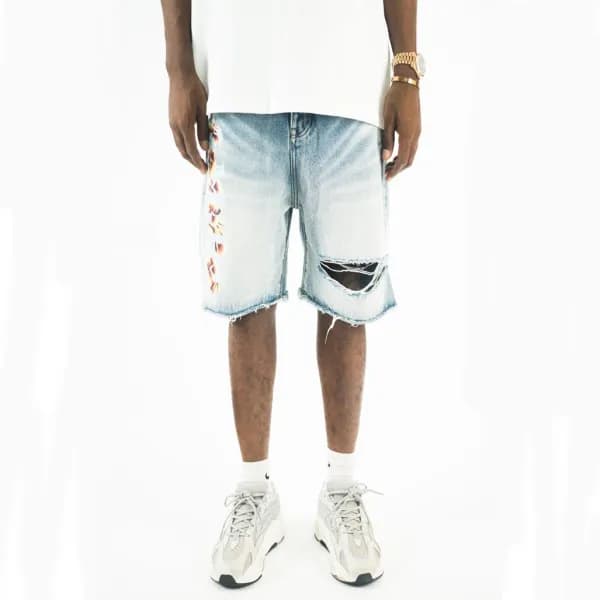 아미리 남성 블루 반바지 - Amiri Mens Blue Half-pants - amr11… - 1
