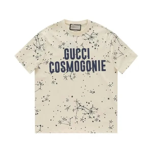 루이비통 남성 아이보리 크루넥 반팔티 - Louis vuitton Mens Ivory Sh… - 1