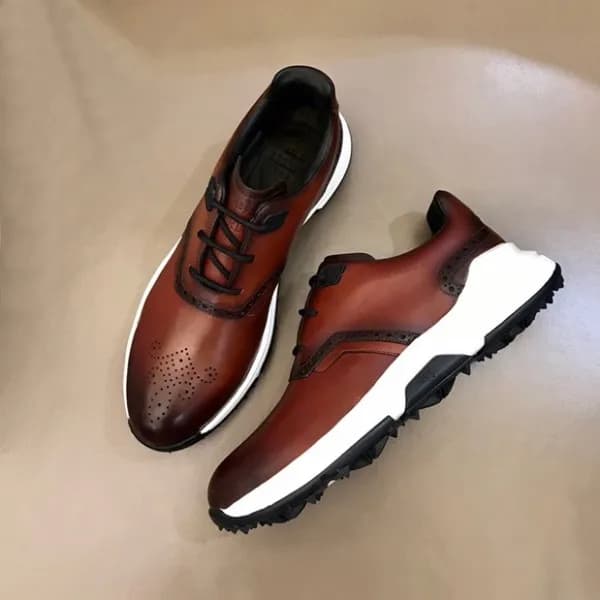벨루티 남성 브라운 스니커즈 - Berluti Mens Brown Sneakers - be… - 1