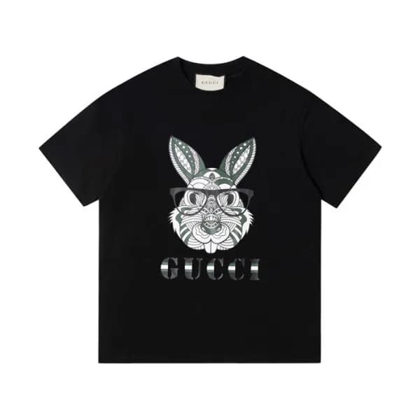 구찌 남성 블랙 크루넥 반팔티 - Gucci Mens Black Short sleeved … - 1