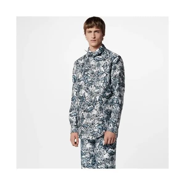 루이비통 남성 블루 셔츠 - Louis vuitton Mens Blue Tshirts - … - 1