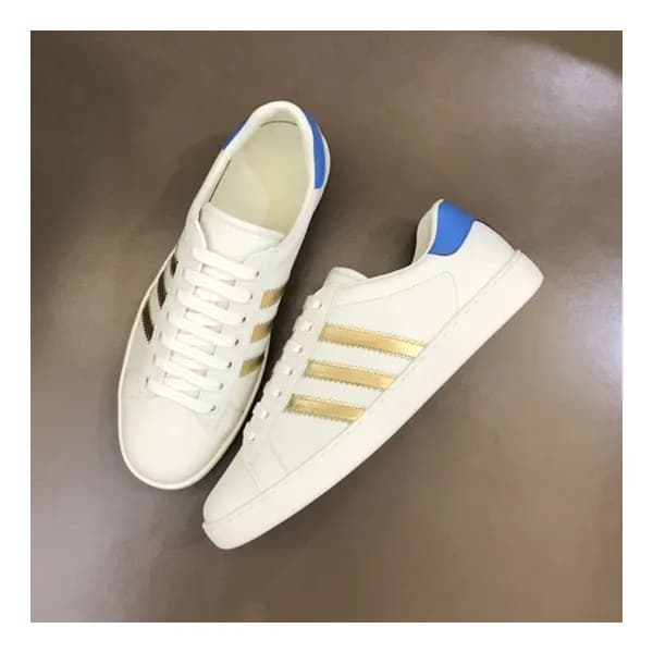 구찌 남/녀 화이트 스니커즈 - Gucci Unisex White Sneakers- gu5… - 1