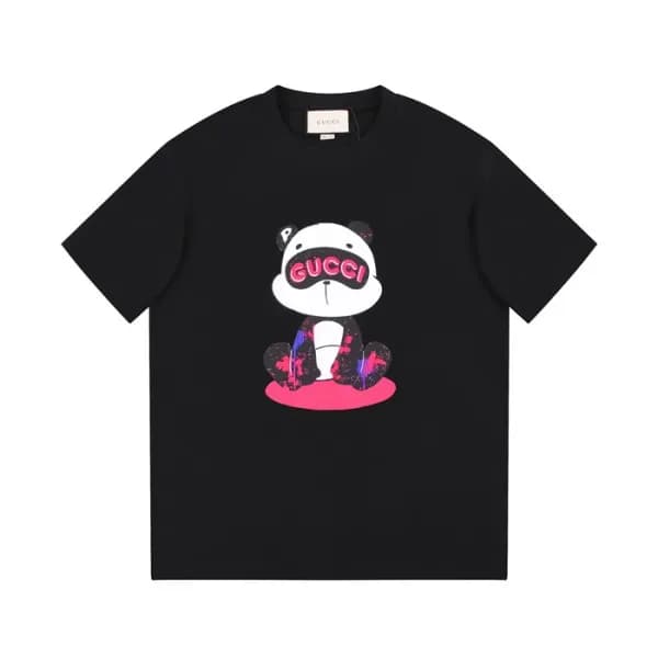 구찌 남/녀 블랙 크루넥 반팔티 - Gucci Unisex Black Short sleev… - 1