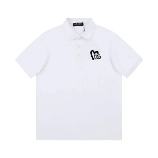 돌체앤가바나 남성 화이트 폴로 반팔티 - Dolce&Gabbana Mens White Ts… - 1