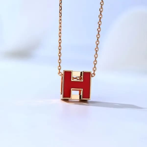 에르메스 여성 레드 목걸이 - Hermes Womens Red Necklace - acc1… - 1