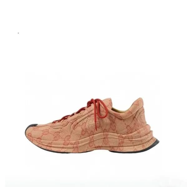 구찌 남/녀 GG 핑크 라이톤 - Gucci Unisex Pink Sneakers- gu8… - 1