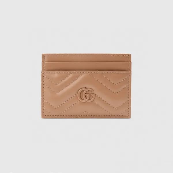 구찌 여성 GG 마몬트 베이지 카드슬롯 - Gucci Womens Beige Card Wa… - 1