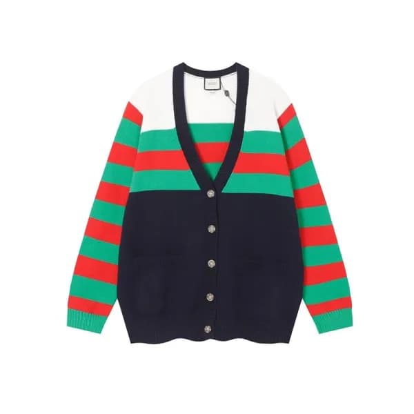 구찌 남성 블랙 브이넥 가디건 - Gucci Mens Black Cardigan - gu9… - 1