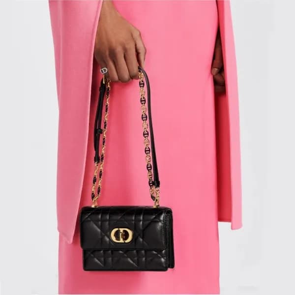 디올 여성 블랙 카로백 - Dior Womens Black Caro Bag - pr596x - 1