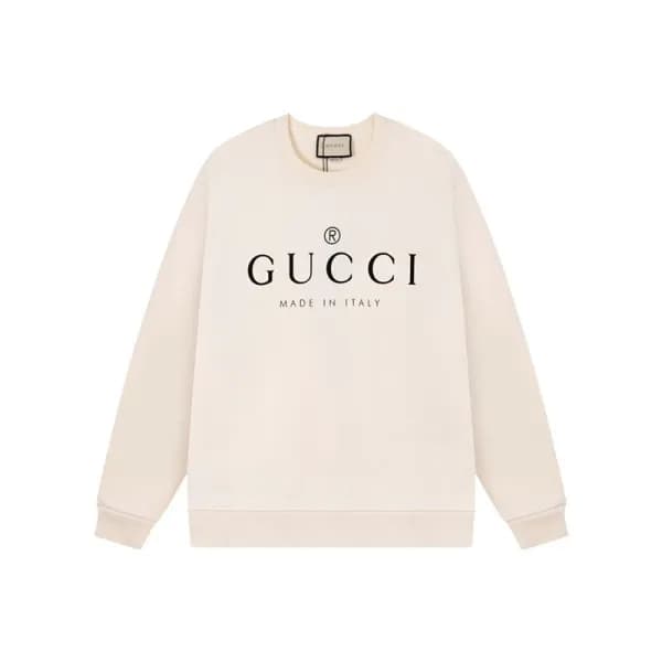 구찌 남성 베이직 아이보리 맨투맨 - Gucci Mens Ivory Tshirts - Gu… - 1