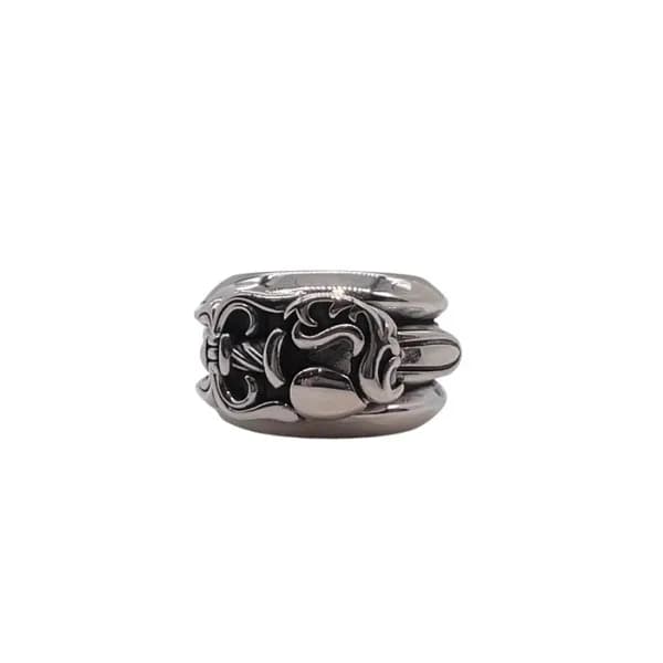 크롬하츠 남/녀 실버 반지 - Chrome Hearts Unisex Silver Ring … - 1