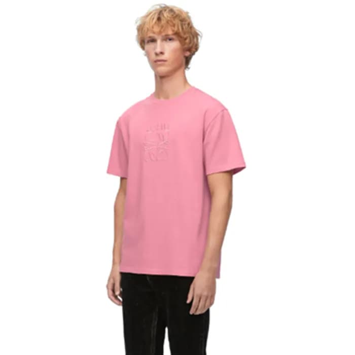 로에베 남성 핑크 반팔티 - Loewe Mens Pink Tshirts - loc330x - 1
