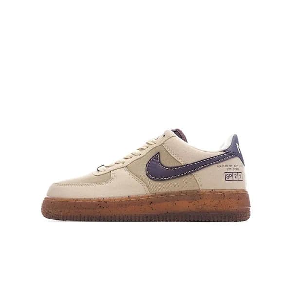 나이키 남/녀 베이지 스니커즈 - Nike Air Force 1 Unisex Sneaker… - 1
