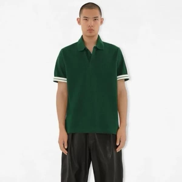버버리 남성 그린 반팔 폴로 티셔츠 - Burberry Mens Green Tshirts … - 1