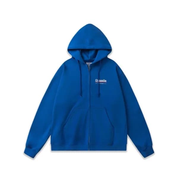 베트멍 남성 블루 후드티 - Vetements Mens Blue Hoodie - vec81… - 1