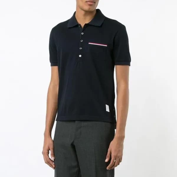 톰브라운 남성 폴로 반팔티 - Thom Browne Mens Polo Tshirts - t… - 1