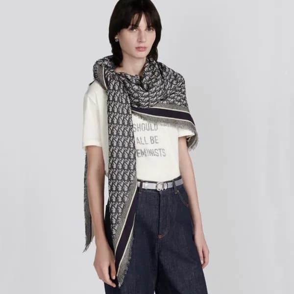 디올 여성 오블리크 머플러 - Dior Womens Oblique Muffler - acc… - 1