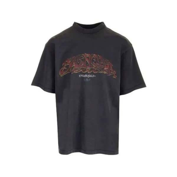 발렌시아가 남성 라운드 반팔 티셔츠 - Balenciaga Mens Round Tshirt… - 1