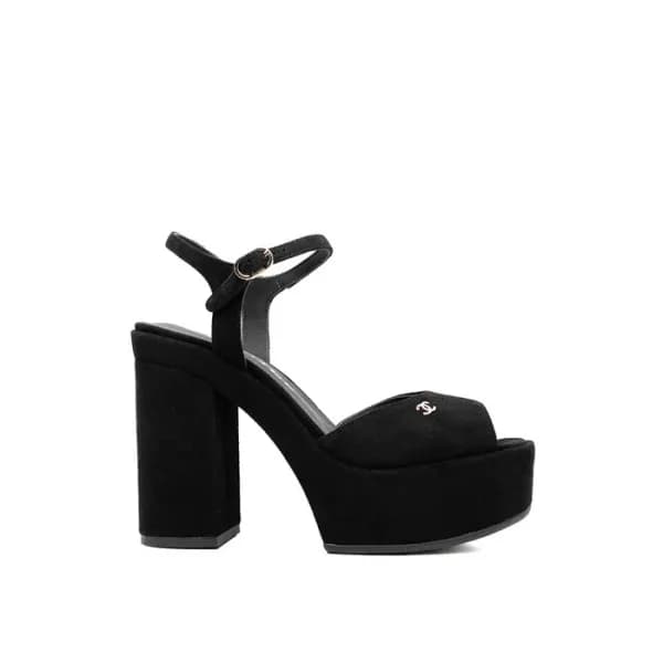 샤넬 여성 하이힐 슬링백 - Chanel Womens Black Slingback - ch… - 1