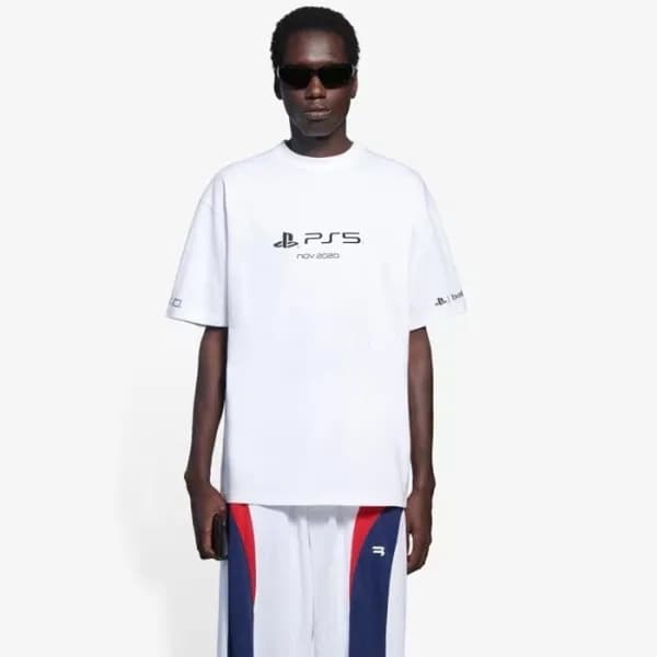 발렌시아가 남성 라운드 반팔 티셔츠 - Balenciaga Mens Round Tshirt… - 1